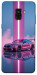 Чехол Pink neon car для Galaxy A8 (2018)