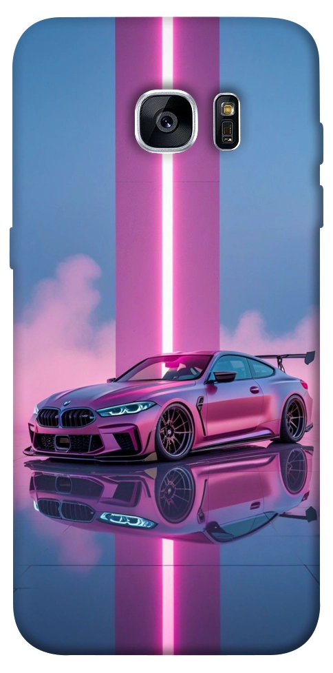 Чохол Pink neon car для Galaxy S7 Edge