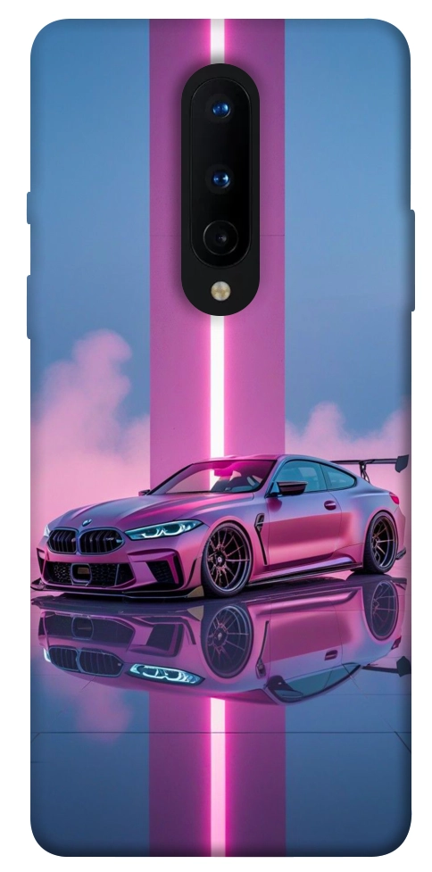 Чохол Pink neon car для OnePlus 8