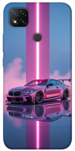 Чехол Pink neon car для Xiaomi Redmi 9C