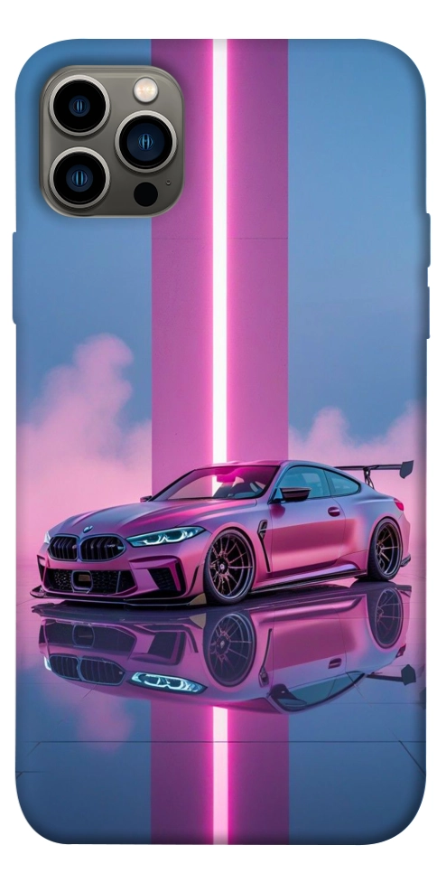 Чохол Pink neon car для iPhone 12 Pro
