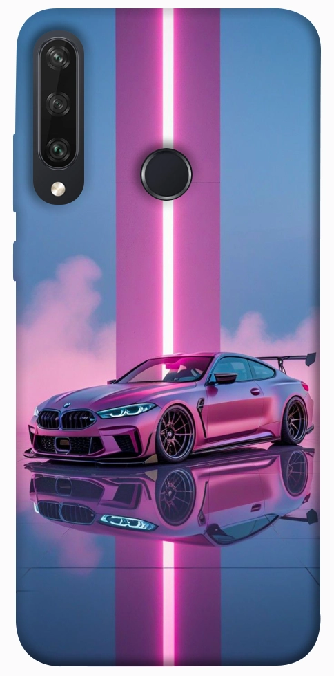 Чохол Pink neon car для Huawei Y6p