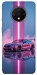 Чехол Pink neon car для OnePlus 7T