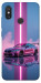 Чехол Pink neon car для Xiaomi Mi 8