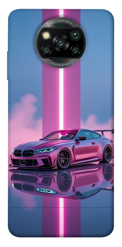 Чохол Pink neon car для Xiaomi Poco X3 NFC