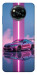 Чохол Pink neon car для Xiaomi Poco X3 NFC