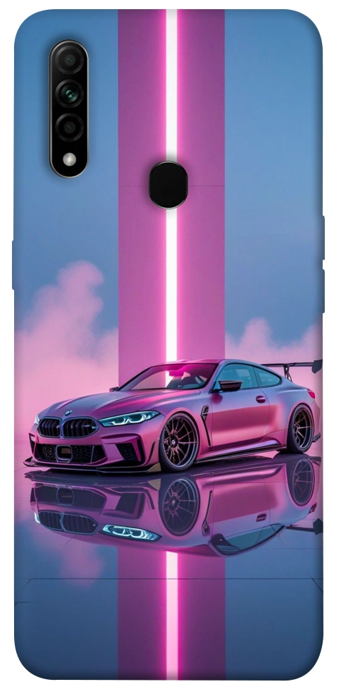 Чехол Pink neon car для Oppo A31