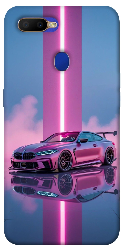 Чехол Pink neon car для Oppo A5s