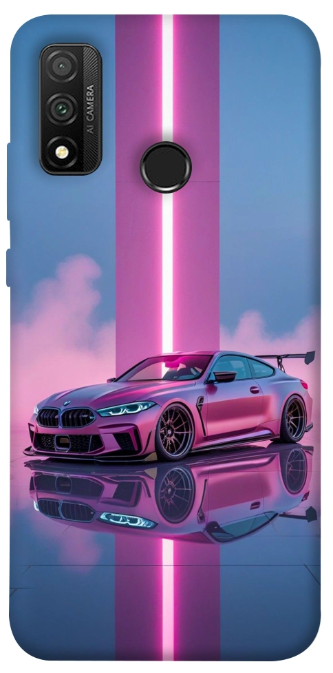Чехол Pink neon car для Huawei P Smart (2020)