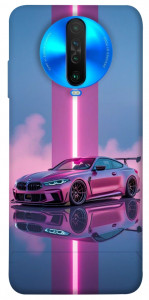 Чехол Pink neon car для Xiaomi Poco X2