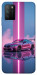 Чехол Pink neon car для Xiaomi Poco M3
