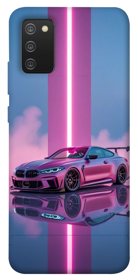 Чехол Pink neon car для Galaxy A02s