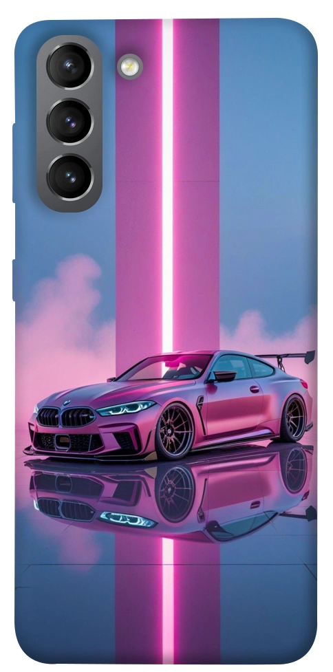 Чехол Pink neon car для Galaxy S21