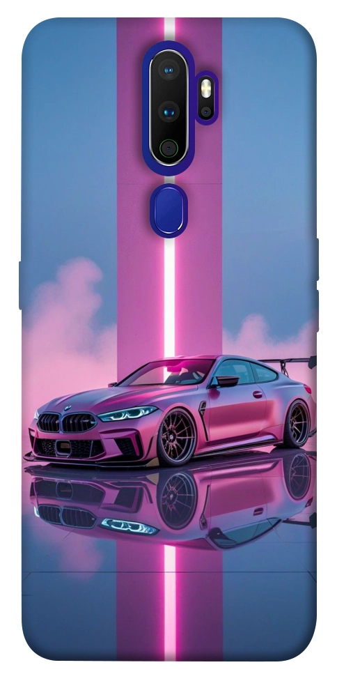 Чохол Pink neon car для Oppo A9 (2020)