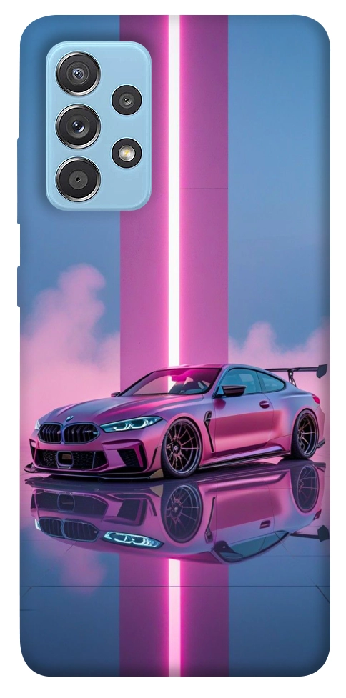 Чохол Pink neon car для Galaxy A52