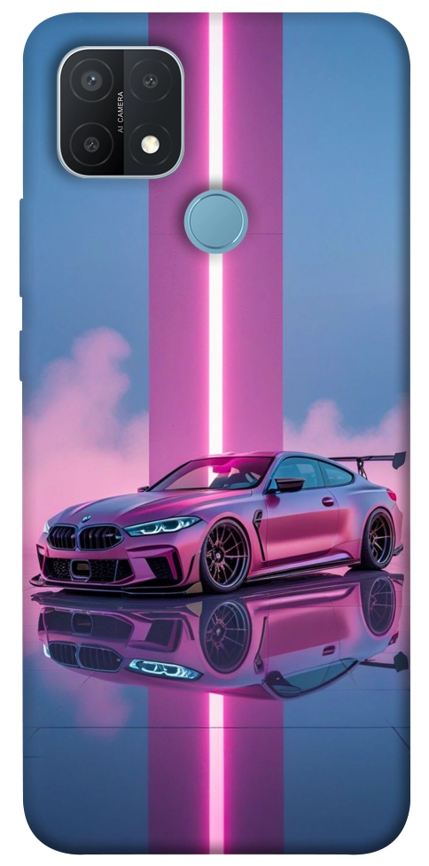 Чохол Pink neon car для Oppo A15