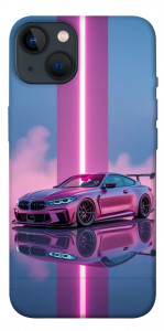 Чехол Pink neon car для iPhone 13