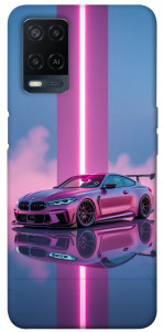 Чехол Pink neon car для Oppo A54 4G