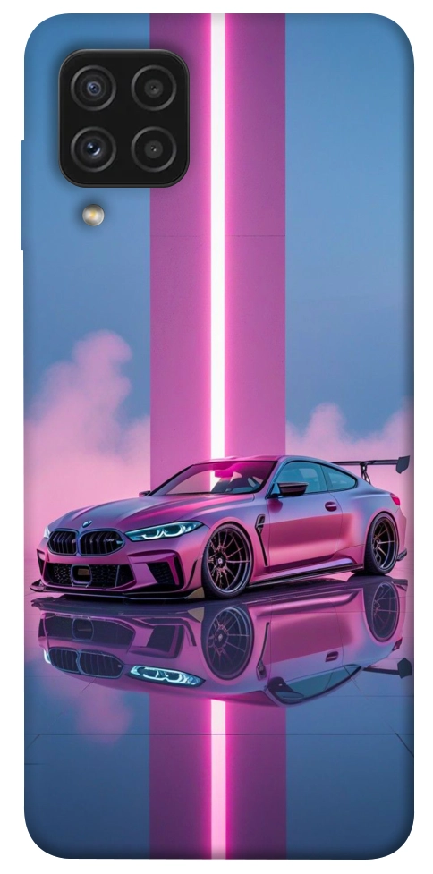 Чохол Pink neon car для Galaxy A22 4G