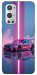 Чехол Pink neon car для Oneplus 9 pro