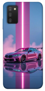 Чехол Pink neon car для Galaxy A03s