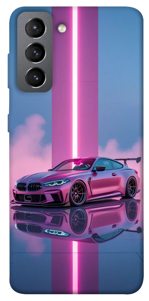 Чехол Pink neon car для Galaxy S21 FE