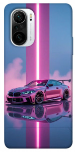 Чехол Pink neon car для Xiaomi Redmi K40
