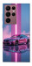 Чехол Pink neon car для Galaxy S22 Ultra