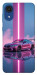 Чехол Pink neon car для Galaxy A03 Core