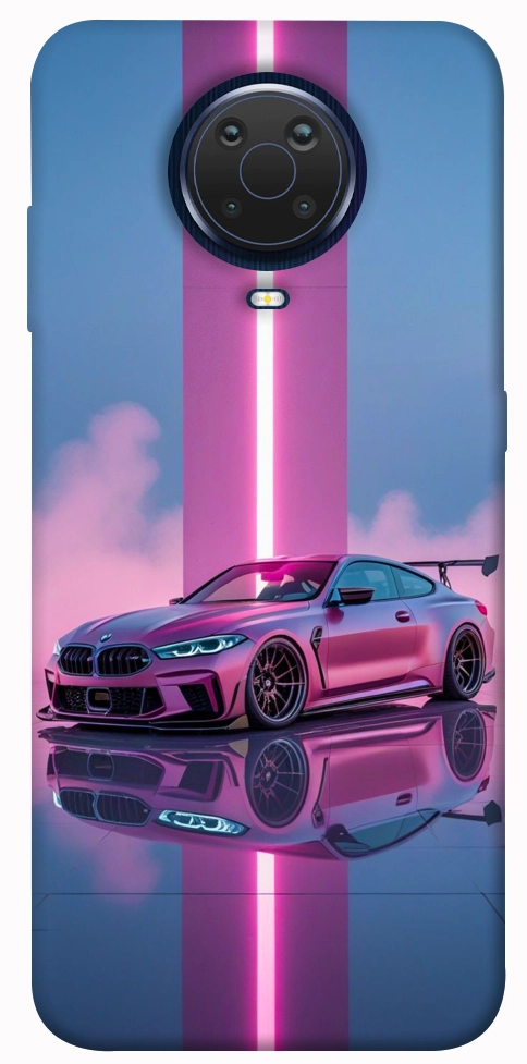 Чехол Pink neon car для Nokia G20