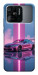 Чехол Pink neon car для Xiaomi Redmi 10C