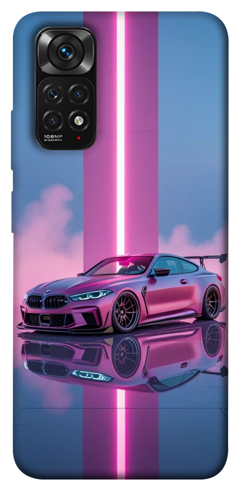 Чохол Pink neon car для Xiaomi Redmi Note 11 (Global)