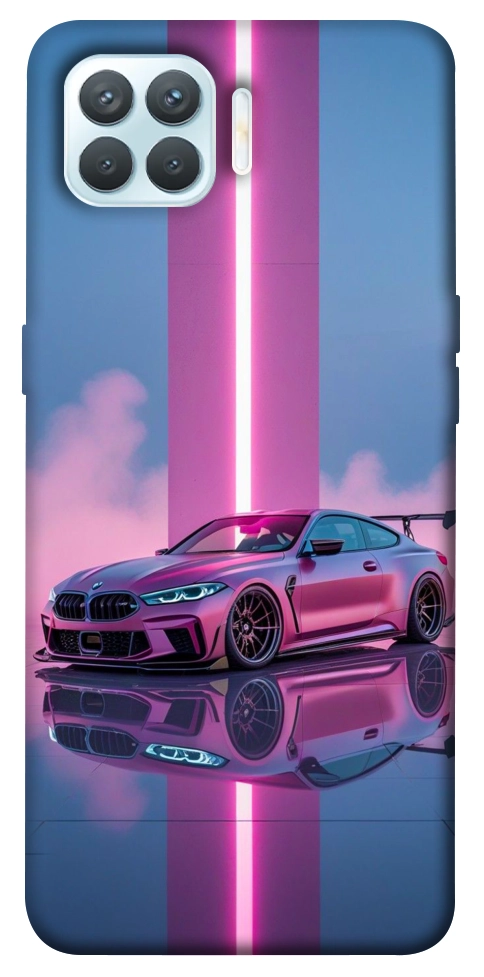 Чохол Pink neon car для Oppo F17 Pro