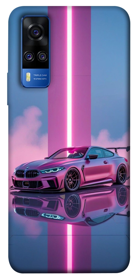 Чехол Pink neon car для Vivo Y51a