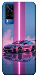 Чехол Pink neon car для Vivo Y51a