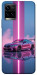 Чохол Pink neon car для Vivo Y33s