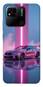 Чехол Pink neon car для Xiaomi Redmi 10A