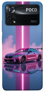 Чохол Pink neon car для Xiaomi Poco X4 Pro