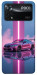 Чохол Pink neon car для Xiaomi Poco X4 Pro