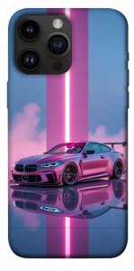 Чехол Pink neon car для iPhone 14 Pro Max
