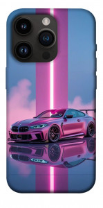 Чохол Pink neon car для iPhone 14 Pro