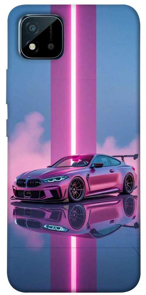 Чохол Pink neon car для Realme C20