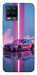 Чехол Pink neon car для Realme 8 Pro