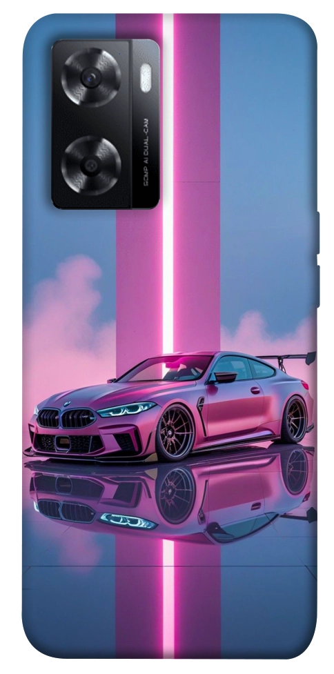 Чохол Pink neon car для Oppo A57s