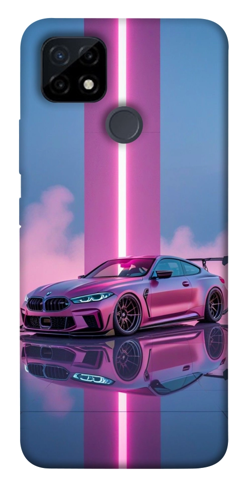 Чохол Pink neon car для Realme C25Y