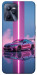 Чохол Pink neon car для Realme C35