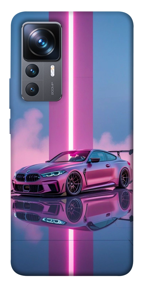 Чехол Pink neon car для Xiaomi 12T