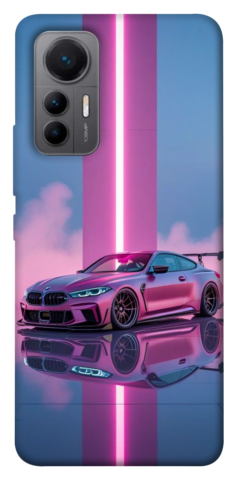 Чехол Pink neon car для Xiaomi 12 Lite
