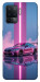 Чехол Pink neon car для Oppo Reno 5 Lite