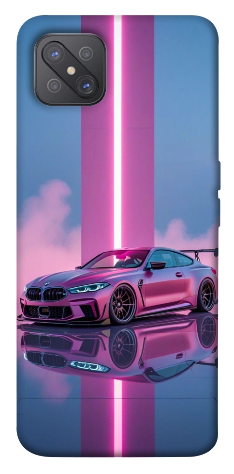 Чехол Pink neon car для Oppo A92s